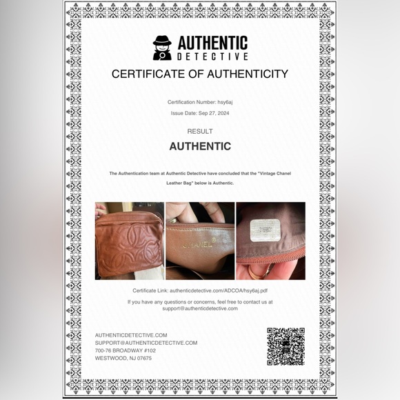 CHANEL triple C - rare vintage BROWN LOGO MESSENGER BAG - Picture 15 of 15